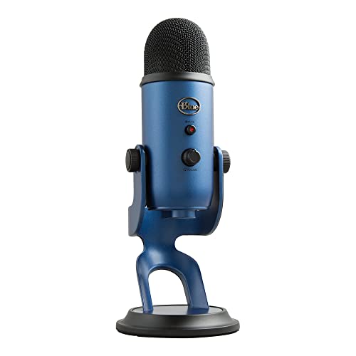 logitech yeti mikrofon blau - hochwertiges usb mikrofon für aufnahmen