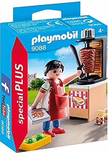 playmobil döner kebap-grill mit grillmeister (9088), spielzeug für kinder
