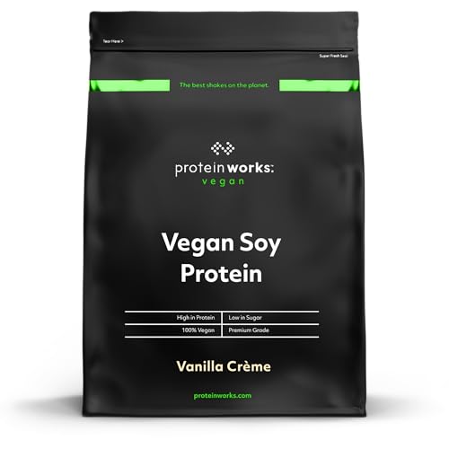 soja protein isolat 90 von Protein Works, vanillecreme, vegan, glutenfrei, 2kg