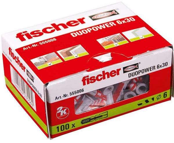 fischer universaldübel 6 x 30 mm, 100 stück für 5,18 euro