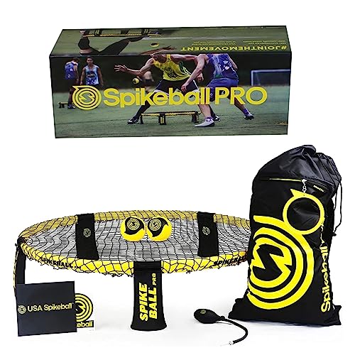 spikeball pro kit turnier edition mit starkem spielnetz, ballpumpe, rucksack