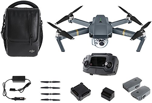 DJI Mavic Pro Drohne mit Kamera, Fly More Combo, grau