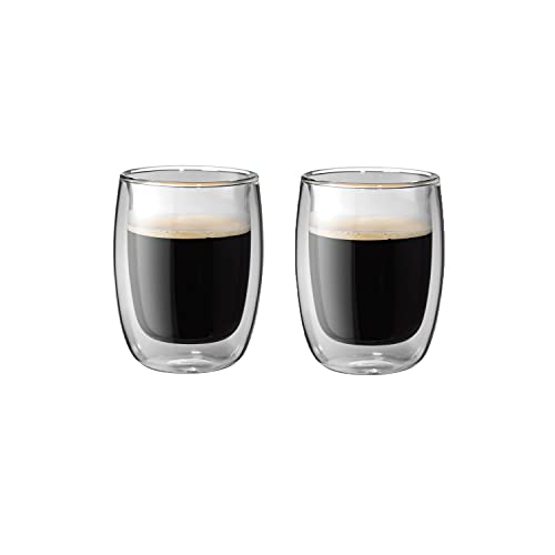 ZWILLING Sorrento kaffee gläser, 2x200 ml, doppelwandig, borosilikatglas, hitzebeständig