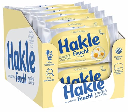 hakle feuchte tücher kamille aloe vera 12 packungen