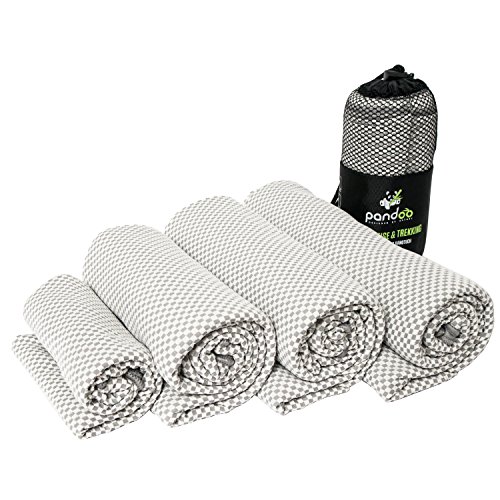 pandoo bambustuch reisehandtuch sporthandtuch antibakteriell schnell trocken 130x80cm