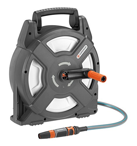 gardena terrassen schlauchbox 10 m mit einklappbarer kurbel und griff