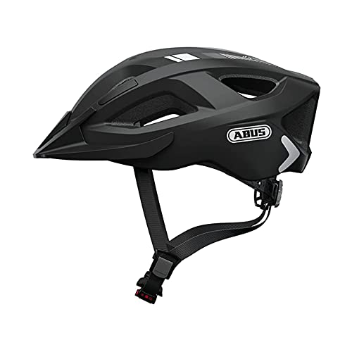 abus aduro 2.0 fahrradhelm mit licht, unisex stadthelm im sportlichen design