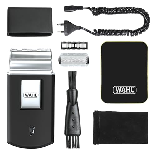 wahl travel shaver kabelloser rasierer für herren, ideal für reisen, kompakt