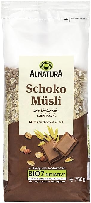 Alnatura Bio Schoko-Müsli 750g - Schokoladenmüsli aus Bio-Zutaten