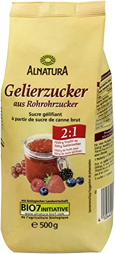bio gelierzucker 2:1 10x 5kg von alnatura, ohne konservierungsstoffe, vegan, rohrohrzucker