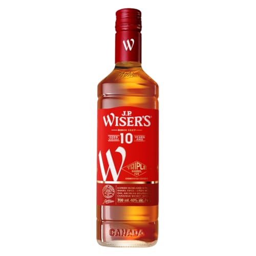 j.p. wiser's canadian whisky 10 jahre triple barrel 40% vol. 0,7l