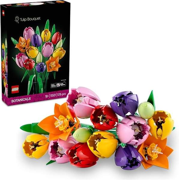 LEGO Botanicals Tulpenstrauß (11501) 14 künstliche Tulpen in 5 Farben