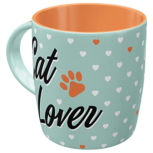 Produktbild: nostalgic-art retro kaffee becher katzenliebhaber 330 ml keramik tasse vintage design