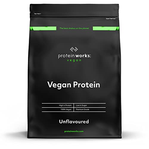 vegan protein pulver 500g, protein works, 25g pflanzliches eiweiß, 16 portionen