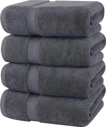 utopia towels badetücher set 4er-pack 100% baumwolle 69 x 137 cm saugfähig weich
