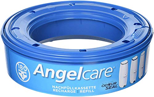 Angelcare Nachfüllkassetten Plus 6er-Pack, 12 Monate, 5x weniger Folienverbrauch