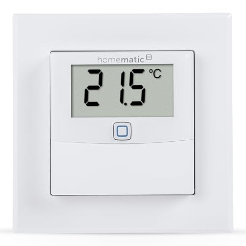 Homematic IP Funk Temperatursensor und Luftfeuchtesensor, ohne Stellrad