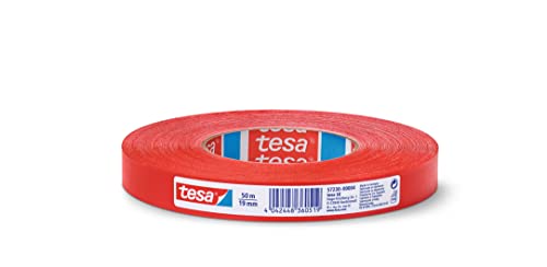 tesa extra power perfect gewebeband rot, gewebeklebeband 50 m x 19 mm zum reparieren und basteln