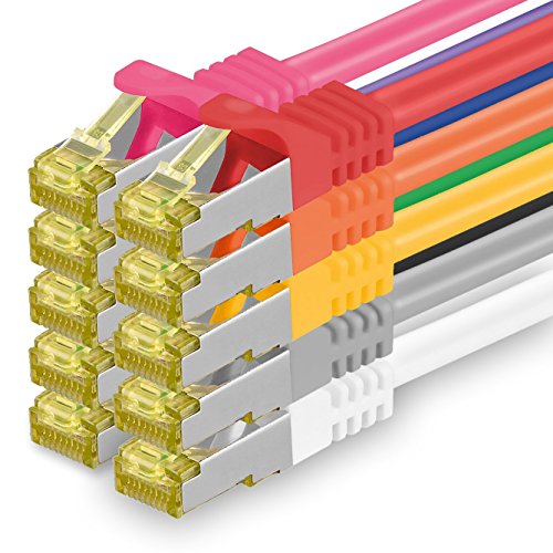 cat.7 netzwerkkabel 1attak.de - cat7 ethernetkabel 10 gb/s rj45 stecker set