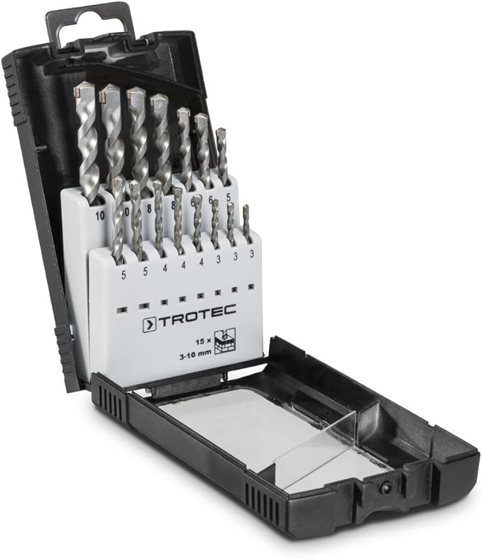 trotec steinbohrer-set 15-teilig karbonstahl granit beton mauerwerk 4,49 euro