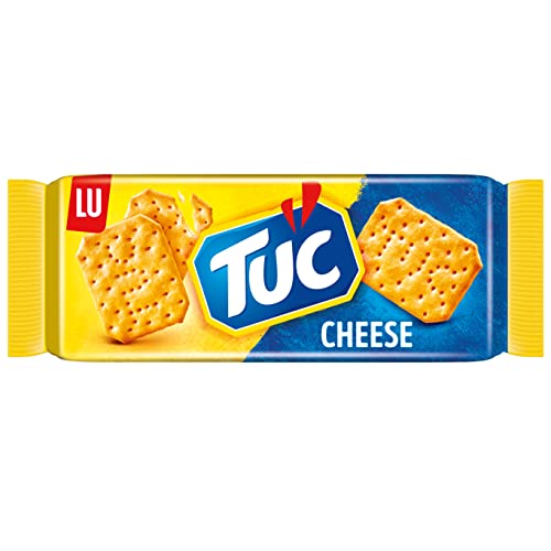 tuc cheese cracker 100 g, salzige knabberei, käsegeschmack, einzeln verpackt