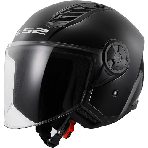 ls2 Jet-Motorradhelm airflow solid matt black xs