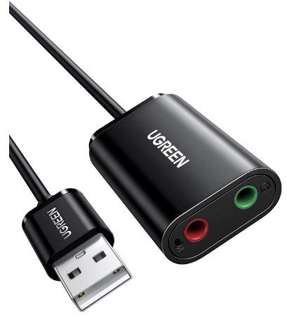 ugreen externe usb soundkarte für pc und laptop - 8,49 statt 10