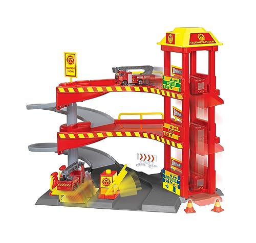 rettungsstation von dickie toys mit fahrzeug und figuren  kinder