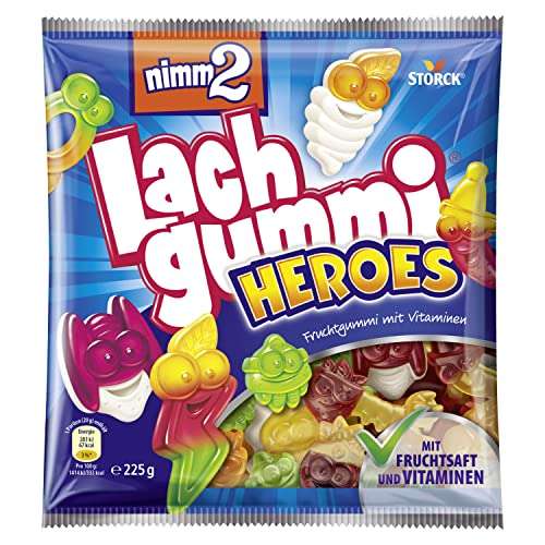 nimm2 lachgummi heroes 225g fruchtgummi mit fruchtsaft und vitaminen