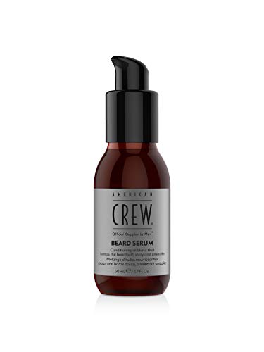 beard serum von american crew, 50 ml, pflegendes bartöl für geschmeidigkeit