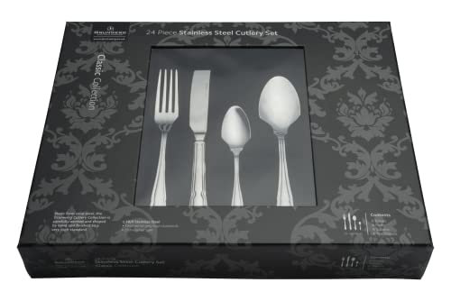 besteckset 24 teilig grunwerg in geschenkbox - dubarry stil 18/0 edelstahl