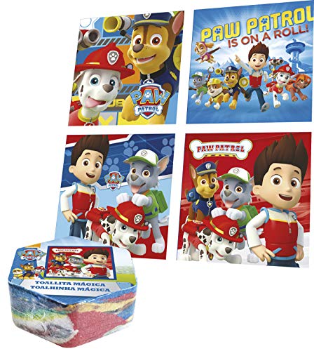 Paw Patrol Handtücher Motiv 30x30 cm, 1 Stück zufällige Auswahl