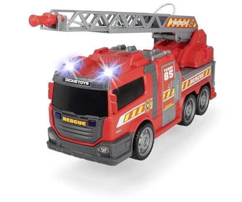 feuerwehrspielzeug auto mit wasserspritzfunktion, licht und sound, inkl. batterien