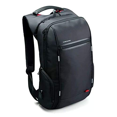 kingsons laptop rucksack für 15,6 zoll notebooks und tablets mit usb-anschluss