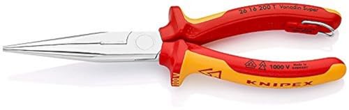 KNIPEX Flachrundzange mit Schneide, 200 mm, Präzisionswerkzeug