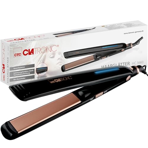 clatronic glätteisen mit ionisierungsfunktion, turmalin-keramik, schnelles aufheizen, HC 3660
