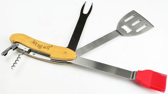 jim beam grillbesteck set klappbar 5-teilig 9,99 statt 24