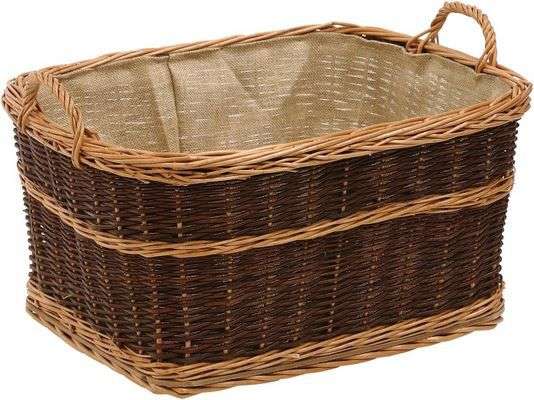 dehner weidenkorb jute 60 x 47 x 40cm, jetzt 39,95 statt 50