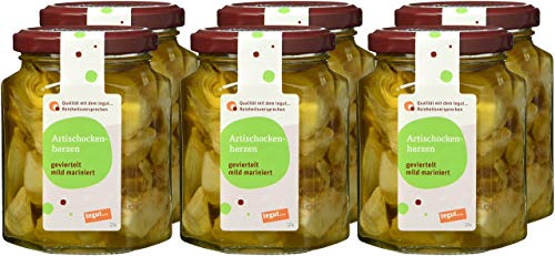 Produktbild: artischockenherzen geviertelt mild mariniert tegut 6er pack 6 x 260 g