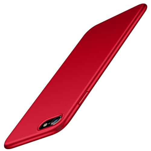 iphone 7 hülle torras ultra-dünn mit tempered glass display-schutz Lucky Red