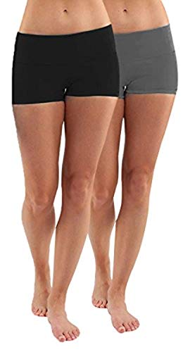 4How sportshorts damen kurz fitness yoga shorts hotpants schwarz