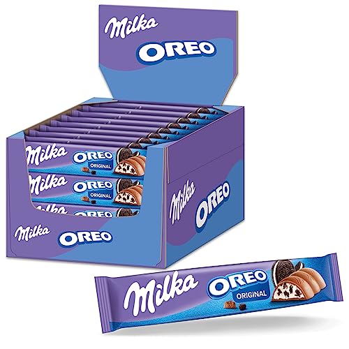 milka oreo schokoladenriegel 36 x 37 g mit oreo keksstücken in milchcreme