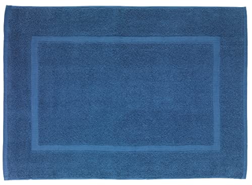 Produktbild: wenco duschvorleger paradise aus 100% baumwolle, saugfähig, waschbar, 50 x 70 cm, blau