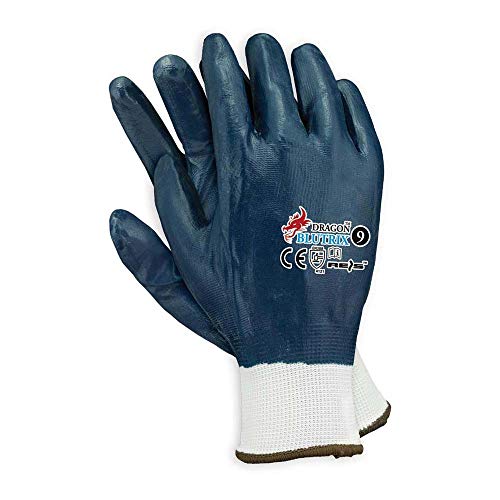 blutrix10 dragon schutzhandschuhe blau gr. 10, 12 stück von reis