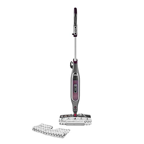 shark dampfreiniger klik n' flip für hartböden, 350 ml, 2 waschbare pads, grau/bordeaux