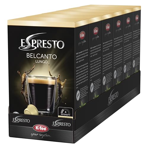 espresso kaffeekapseln belcanto lungo 4/12 kompatibel k-fee 96 kapseln