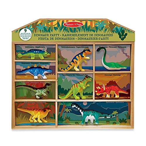 dinosaurier spielfiguren melissa & doug, 9-teiliges set