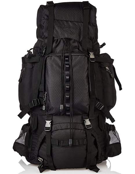 amazon basics wanderrucksack 75 l mit regenschutz, 65 euro, statt 100 euro