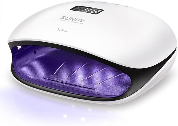 SUNUV UV LED Lampe Gelnägel Nageltrockner 4 Timer LCD Infrarot Schwarz