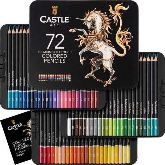 buntstifte set 72-tlg. castle art supplies ab 28,49 (statt 40)